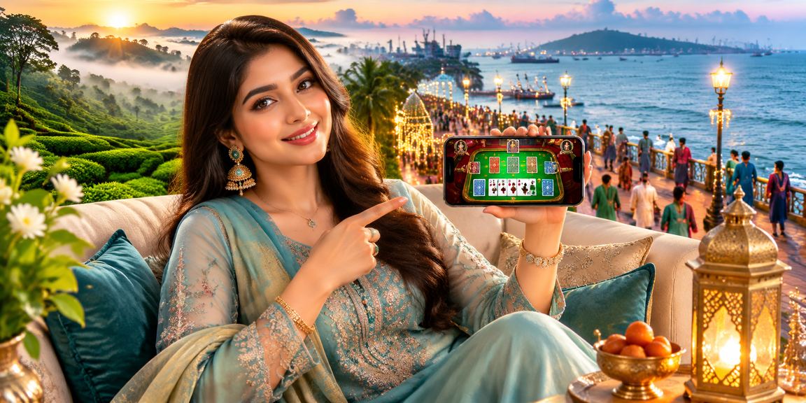 চট্টগ্রামে ঈদ উৎসবে মোবাইলে 2d4 আন্দার বাহার গেম খেলছেন একজন ব্যবহারকারী