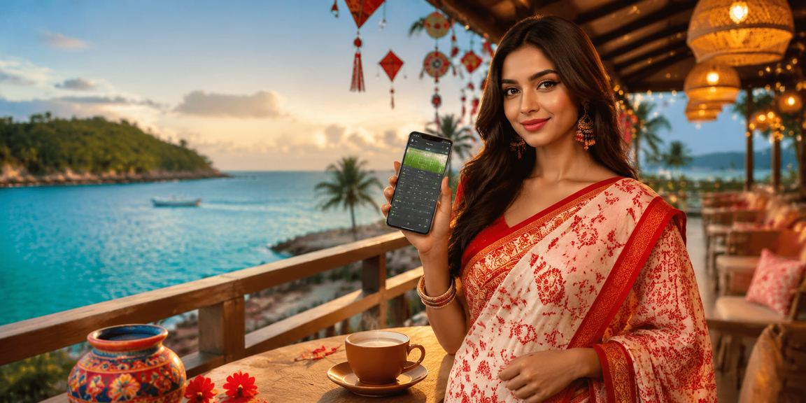 সেন্ট মার্টিনে পহেলা বৈশাখে মোবাইলে 2d4 ক্যাসিনো গেম উপভোগ করছেন একজন ব্যবহারকারী